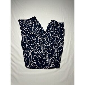 Athleta Printed Vienna Cargo Pant Navy Orchid Women's‎ Size 14